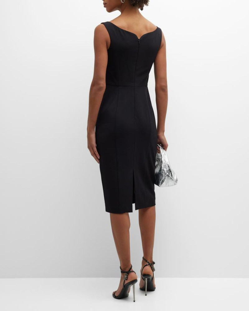 Sleeveless Sweetheart Midi Sheath Dress 4