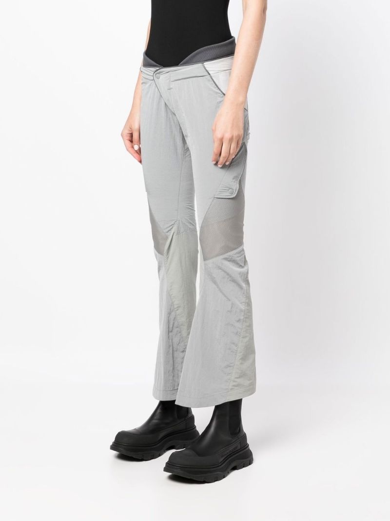 contrasting paneled cropped trousers - 3