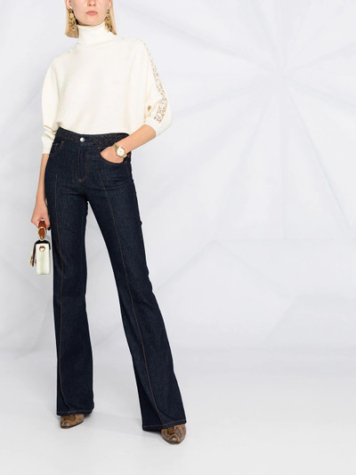 Chloé lace detail roll-neck jumper outlook