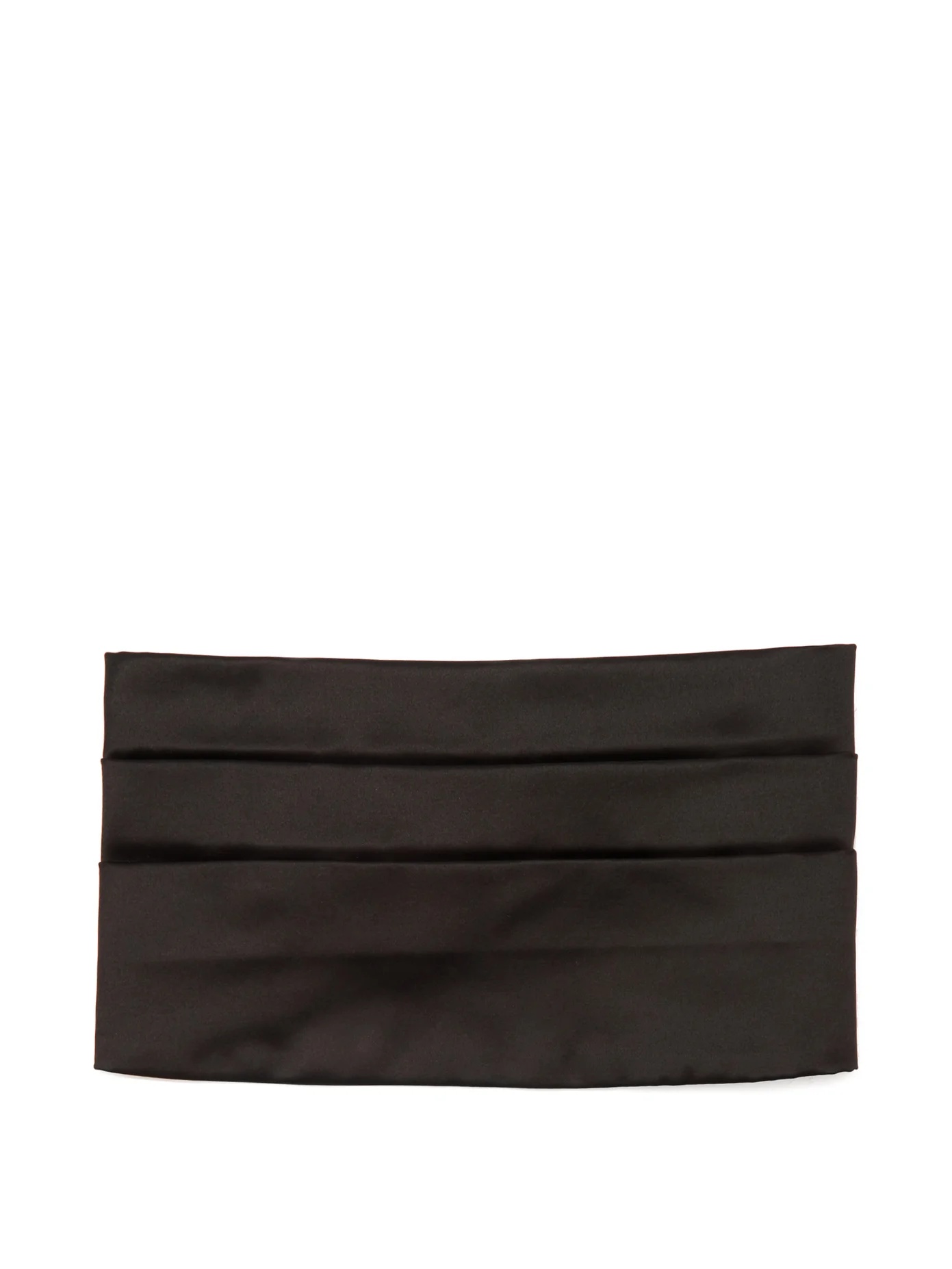 Pintuck cotton and silk cummerbund - 1