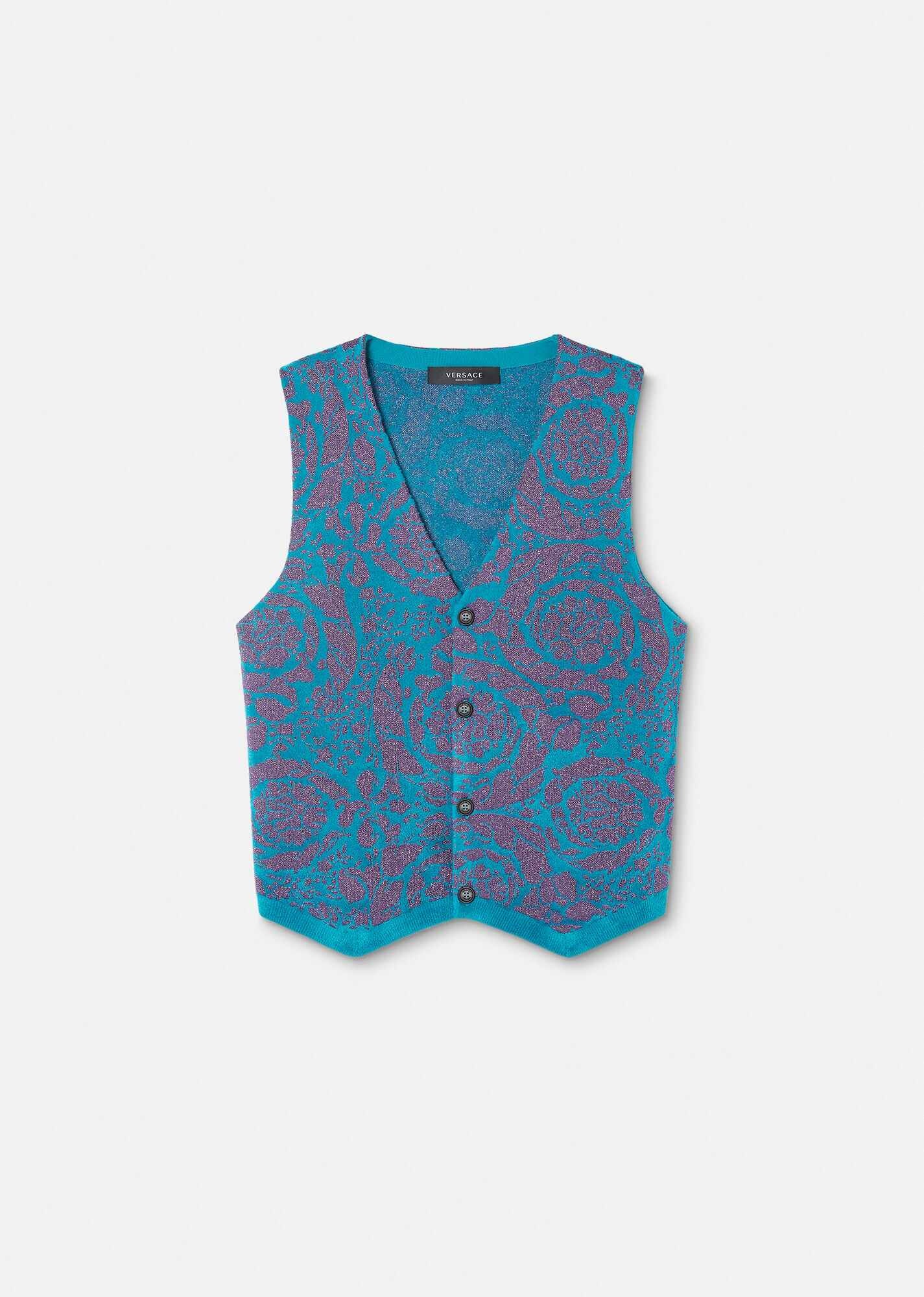 Barocco Silhouette Sweater Vest - 6