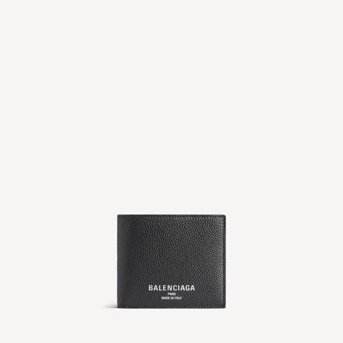 Men's Credit Square Folded Coin Wallet in Black - 1