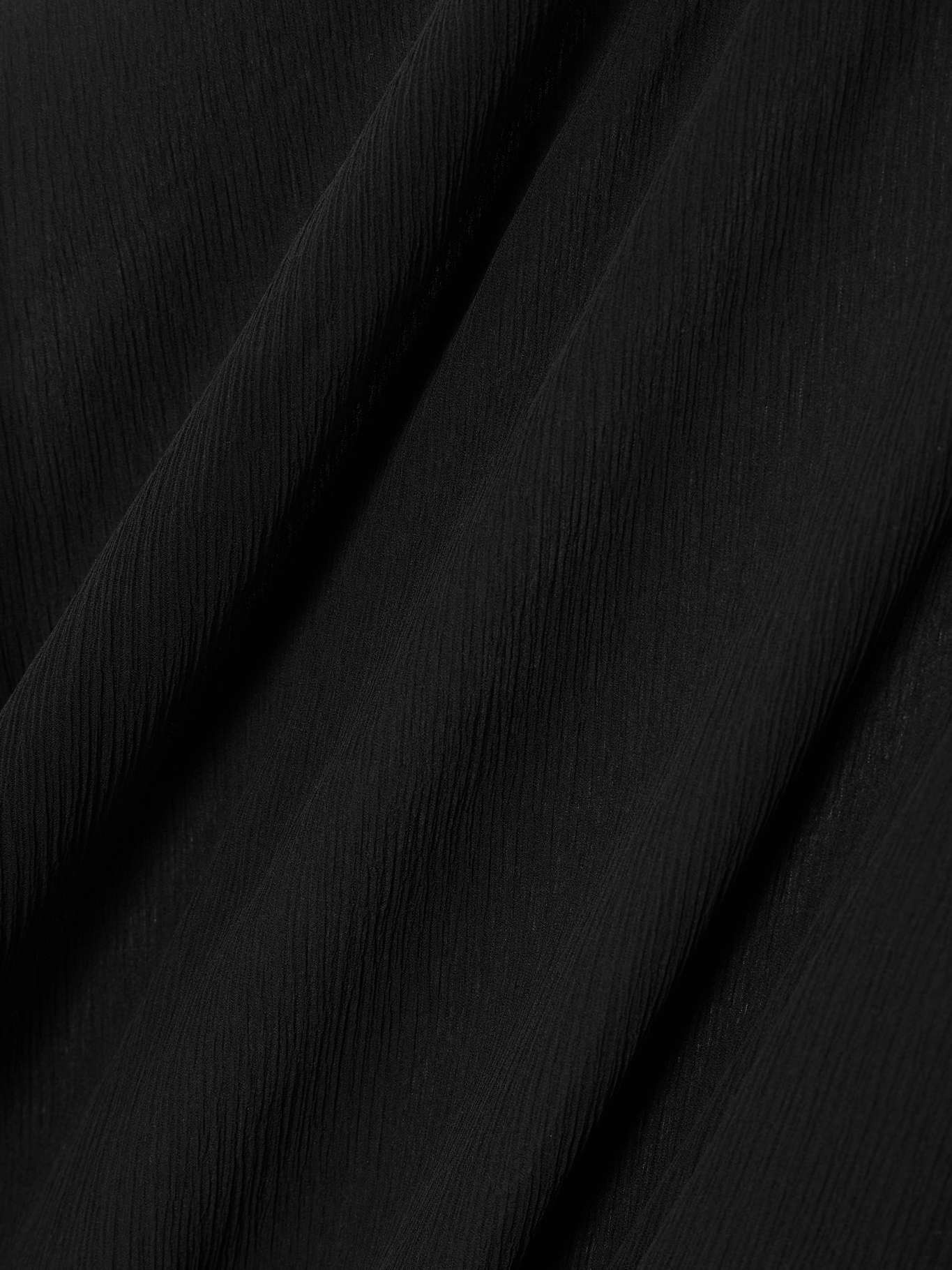 Betsy Spirito one-shoulder satin-trimmed silk-chiffon dress - 4