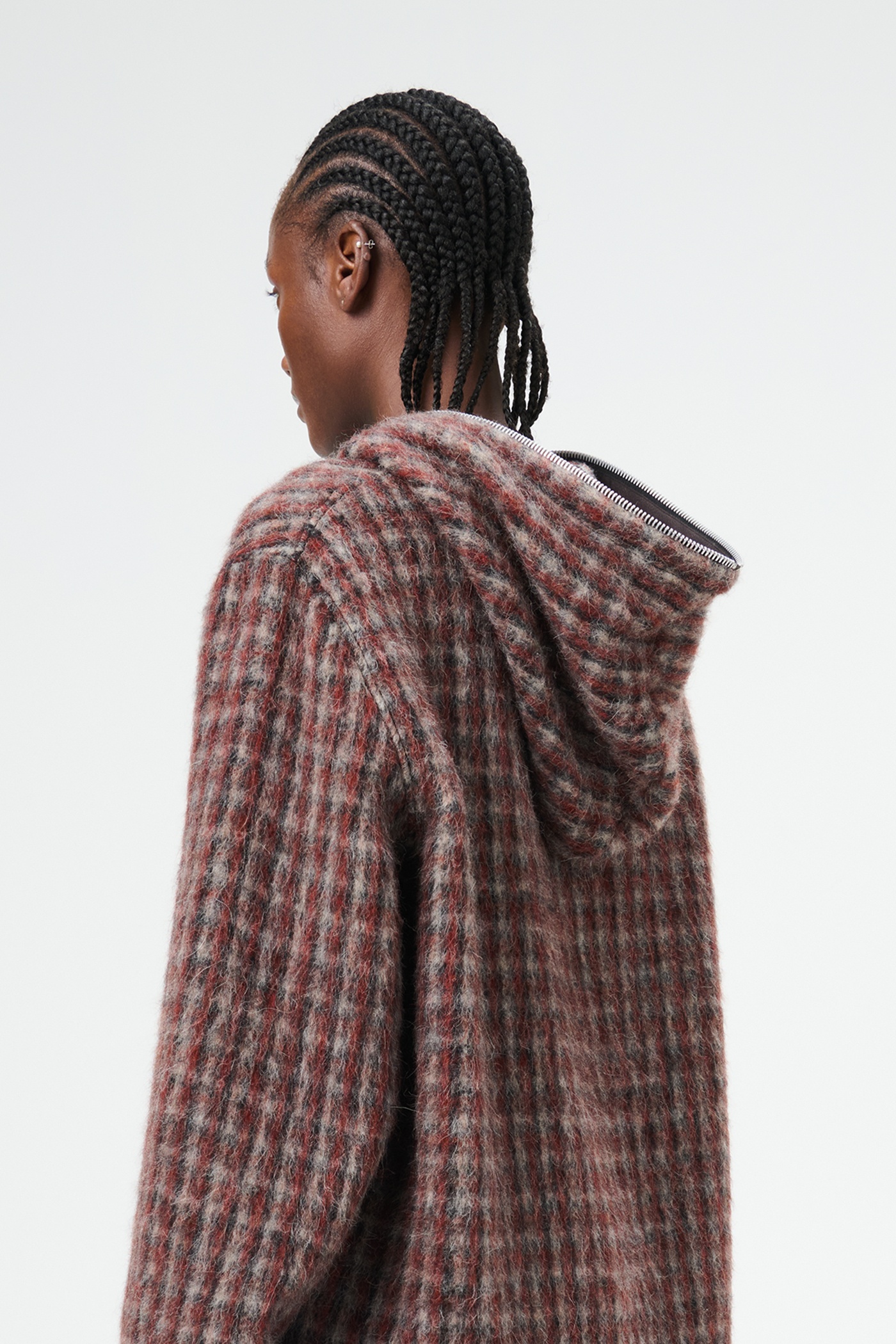 Full Zip Hood Boston Check - 5