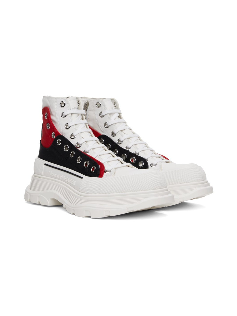 eyelet-detail high-top sneakers 4