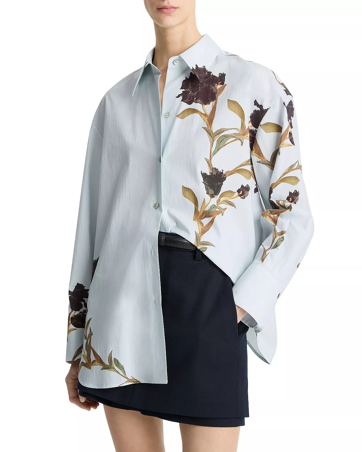 Placed Black Iris Shirt - 1