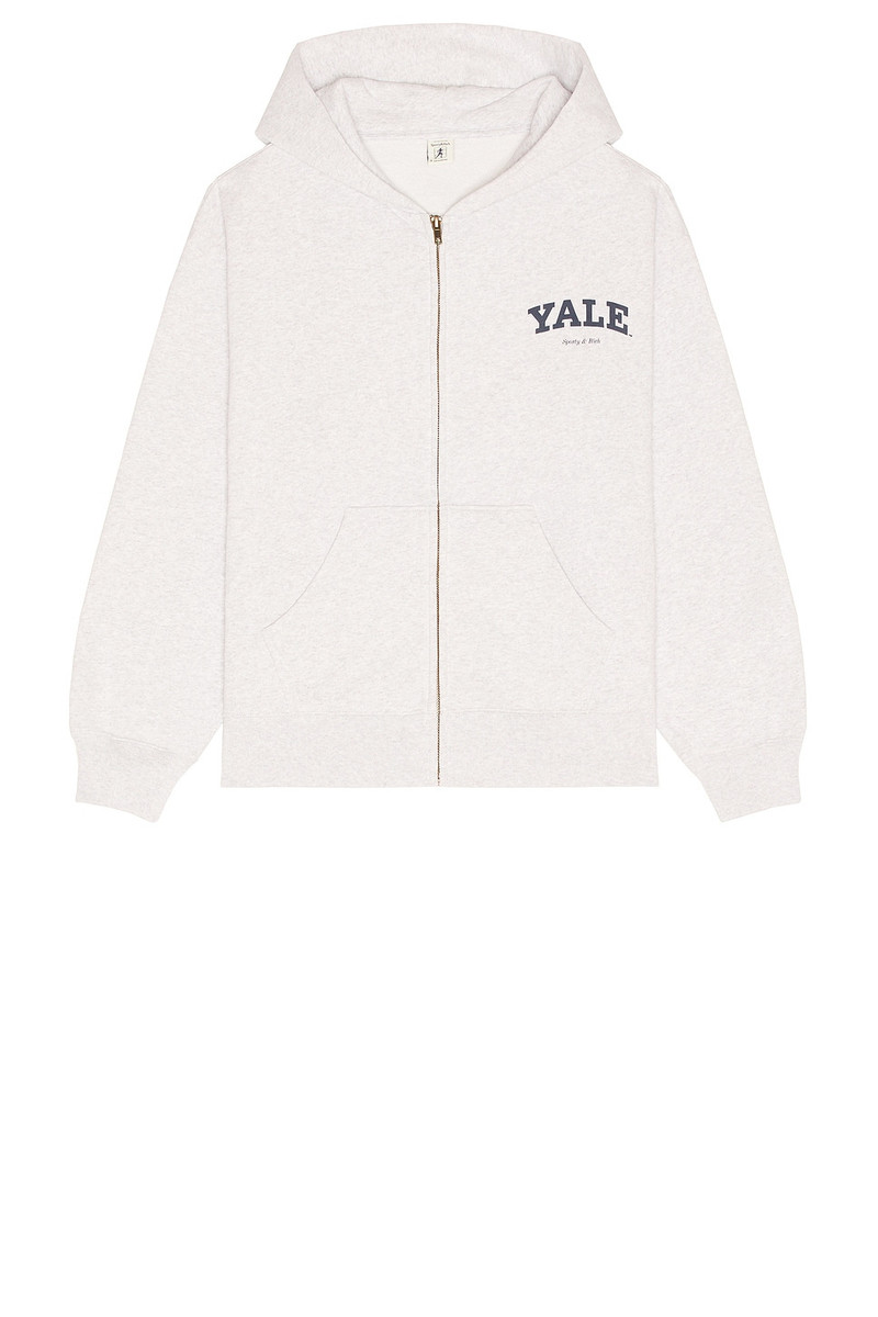 Sporty & Rich Yale Classic Zip Hoodie outlook