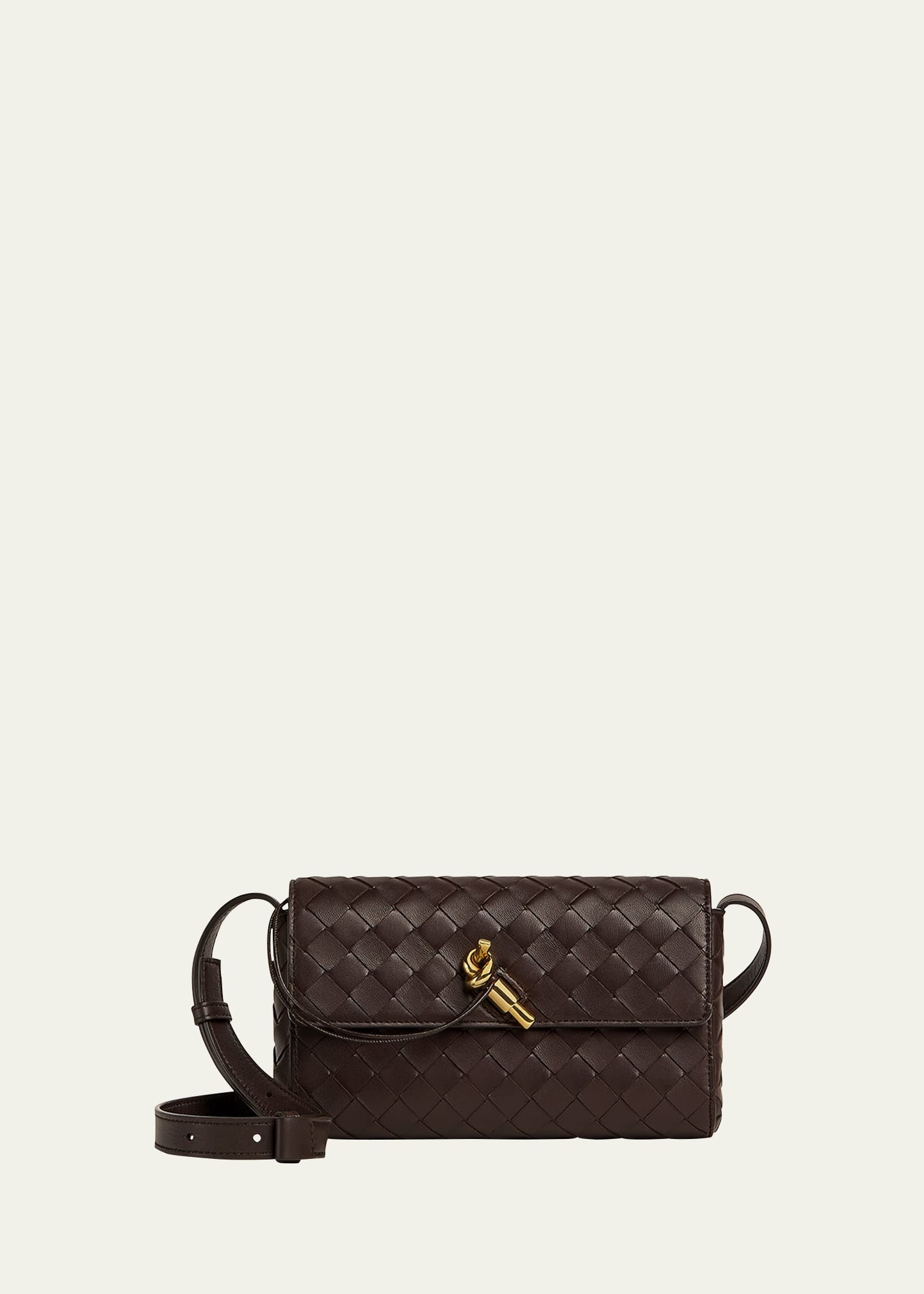 Andiamo Intrecciato Leather Shoulder Bag - 1