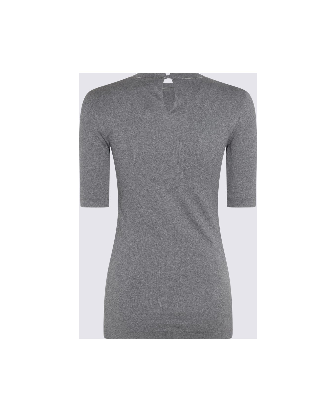 Ruthenium Grey Cotton Stretch T-shirt - 2