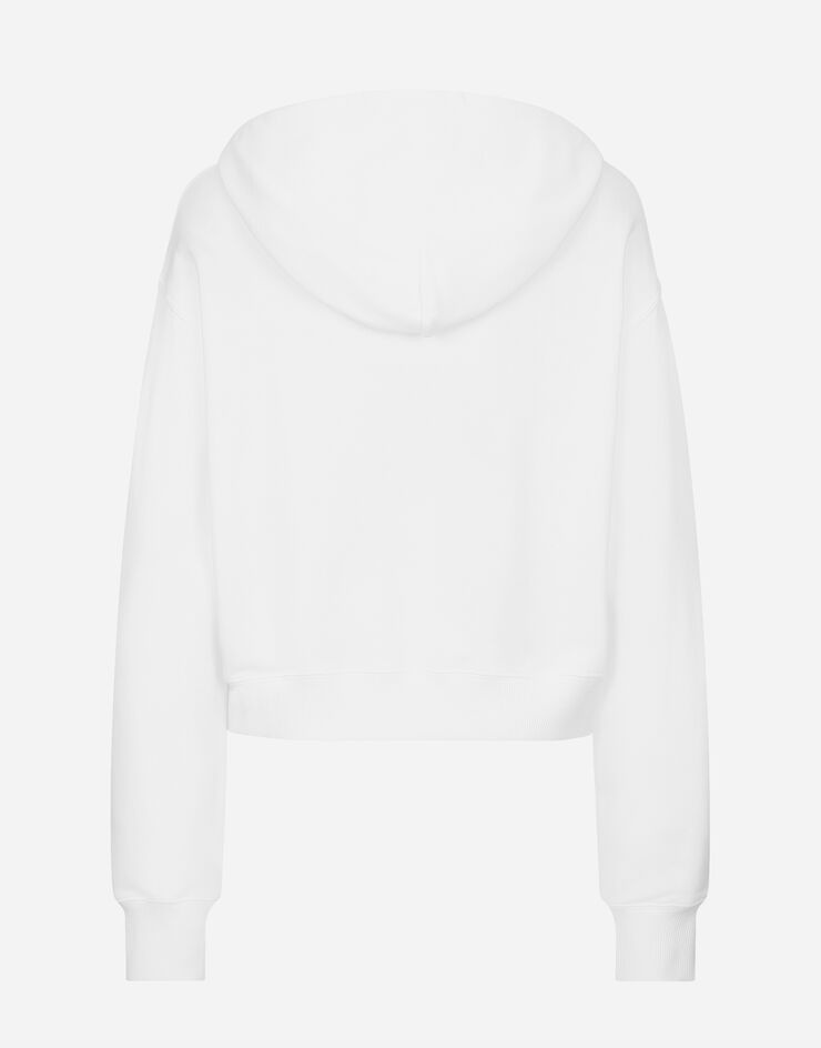 Jersey hoodie with embossed logo - 2