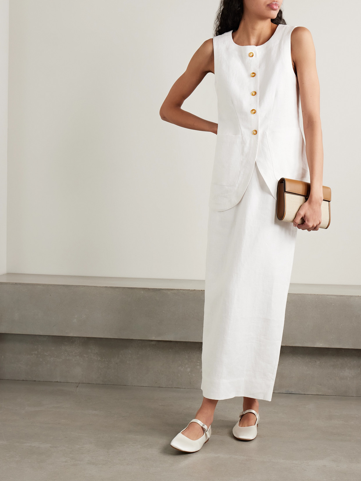 Emma Linen Vest - 2