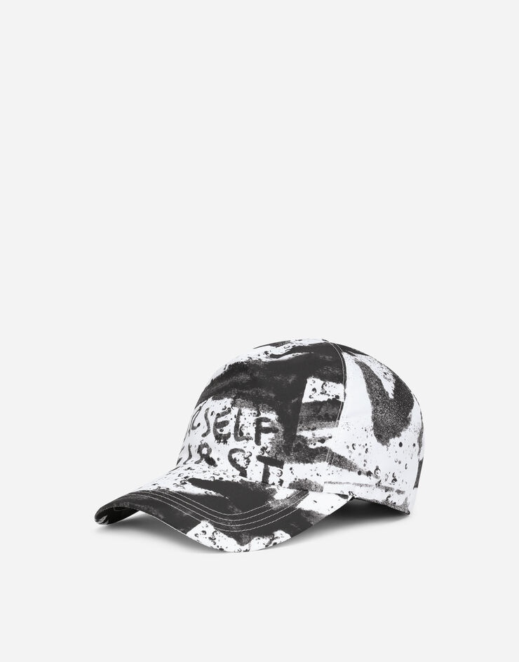 Nylon baseball cap with DG graffiti print - 1