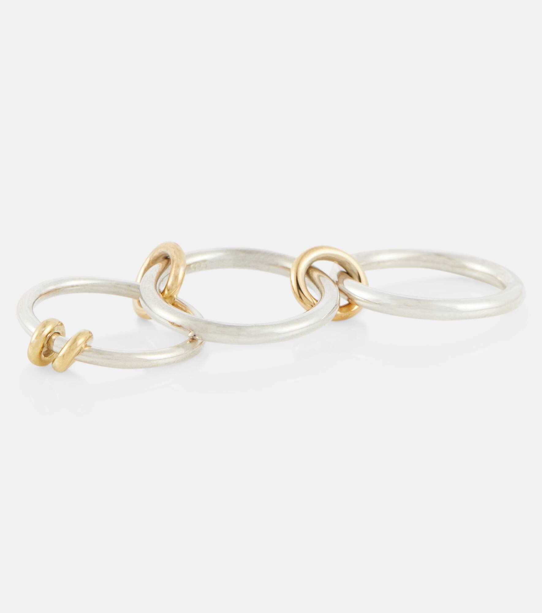 Raneth sterling silver and 18kt gold ring - 6