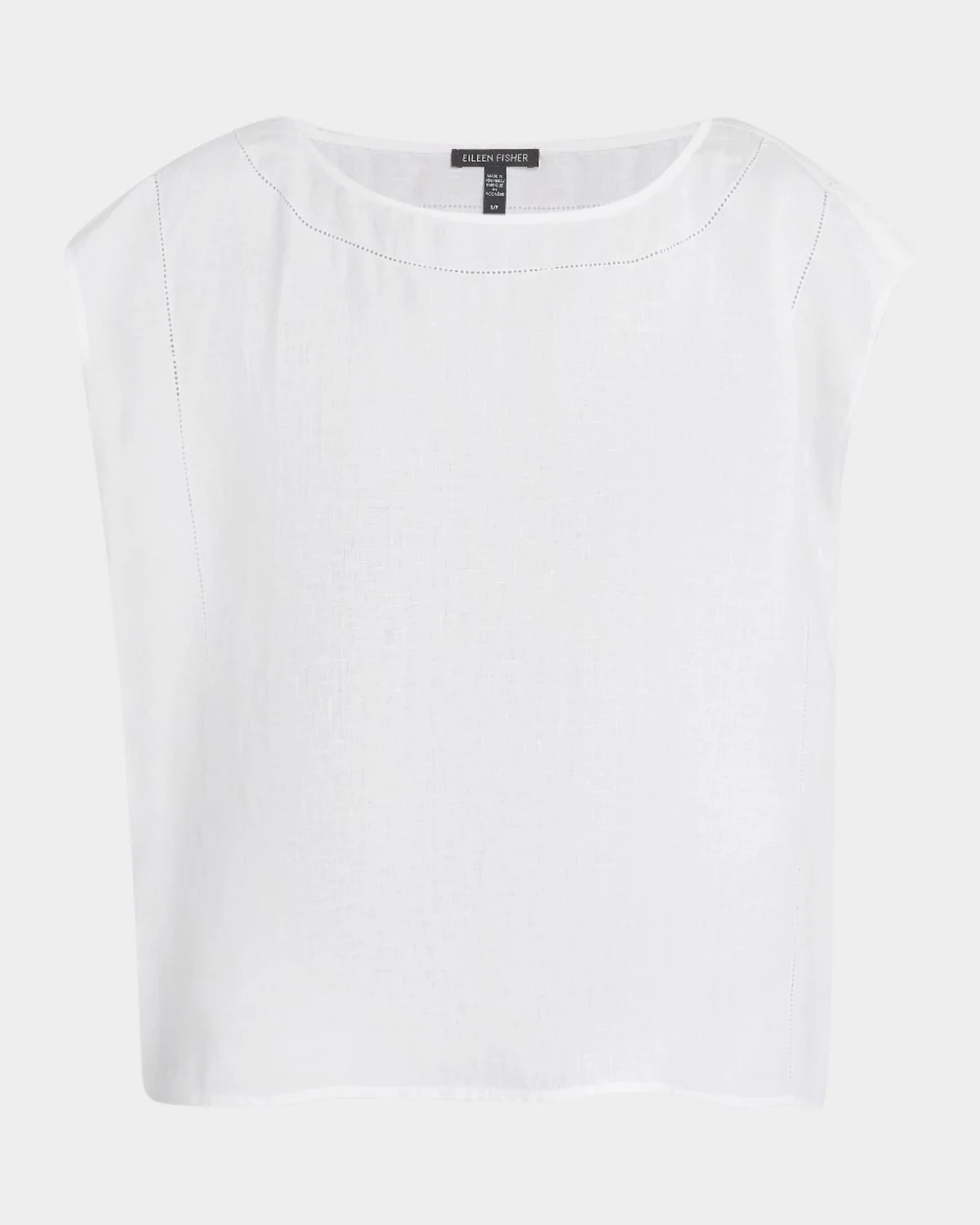 Open-Stitch Organic Linen Top - 1