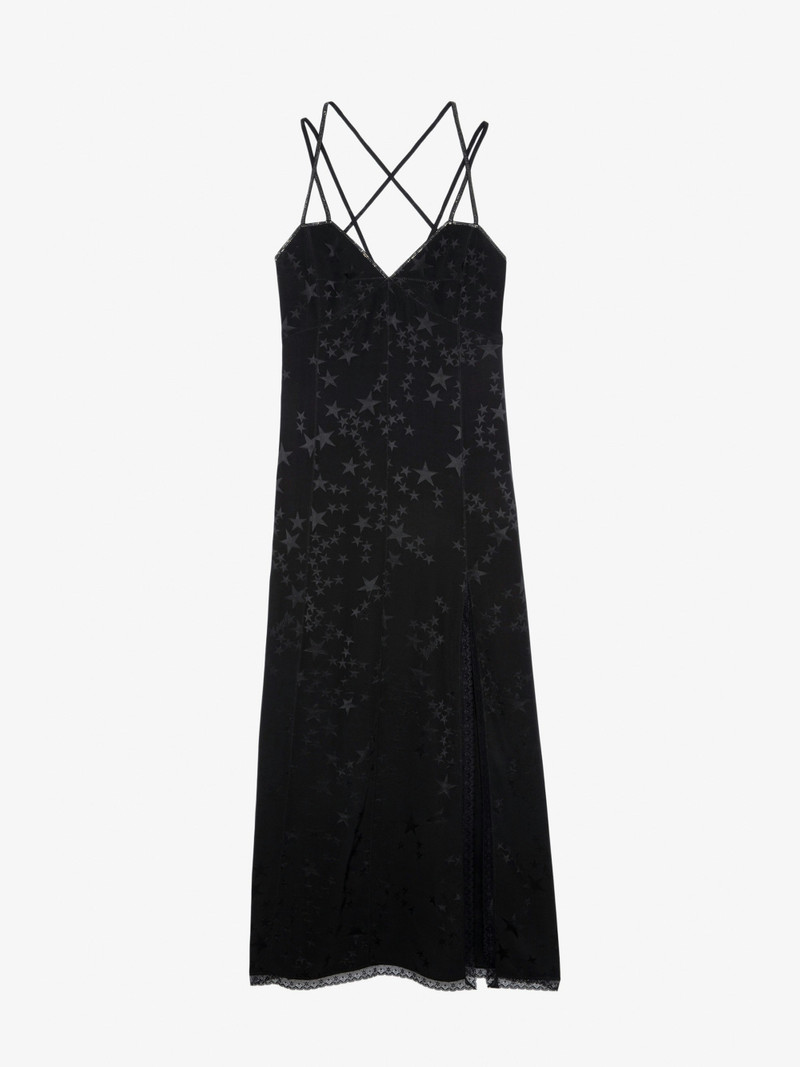 Rohal Silk Jacquard Dress - 1