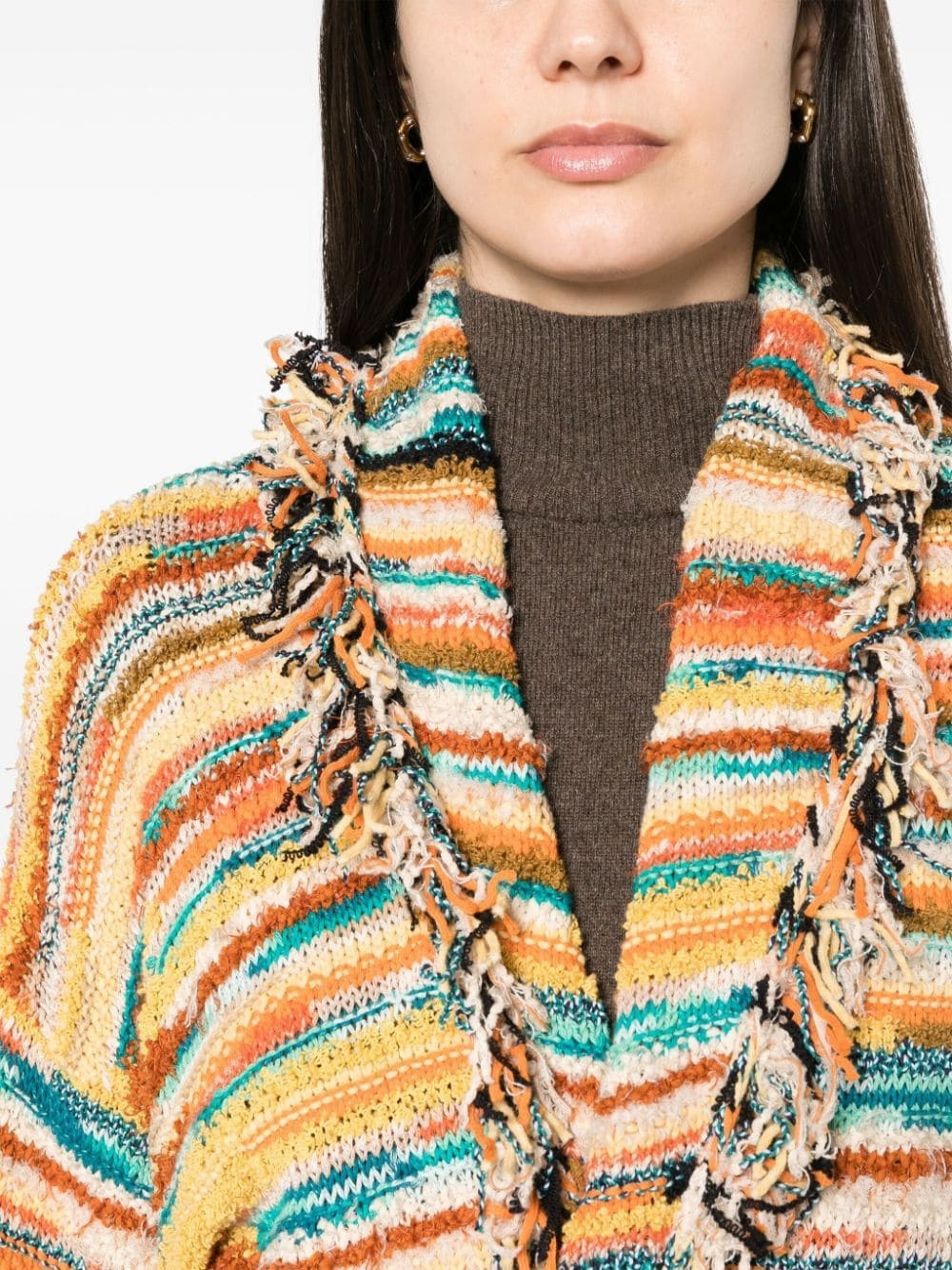 Madurai striped cardigan - 5