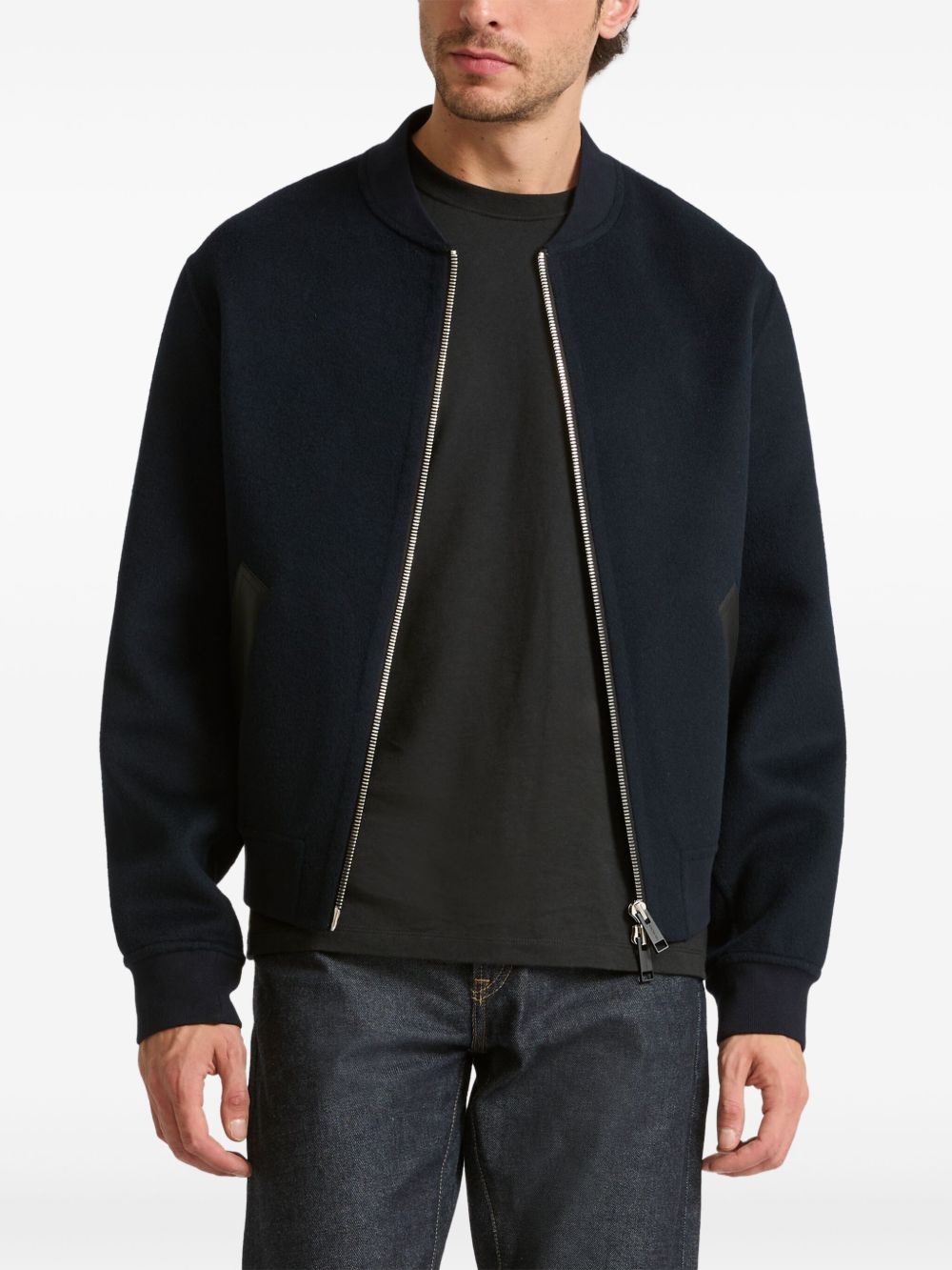 wool-cashmere varsity jacket - 3