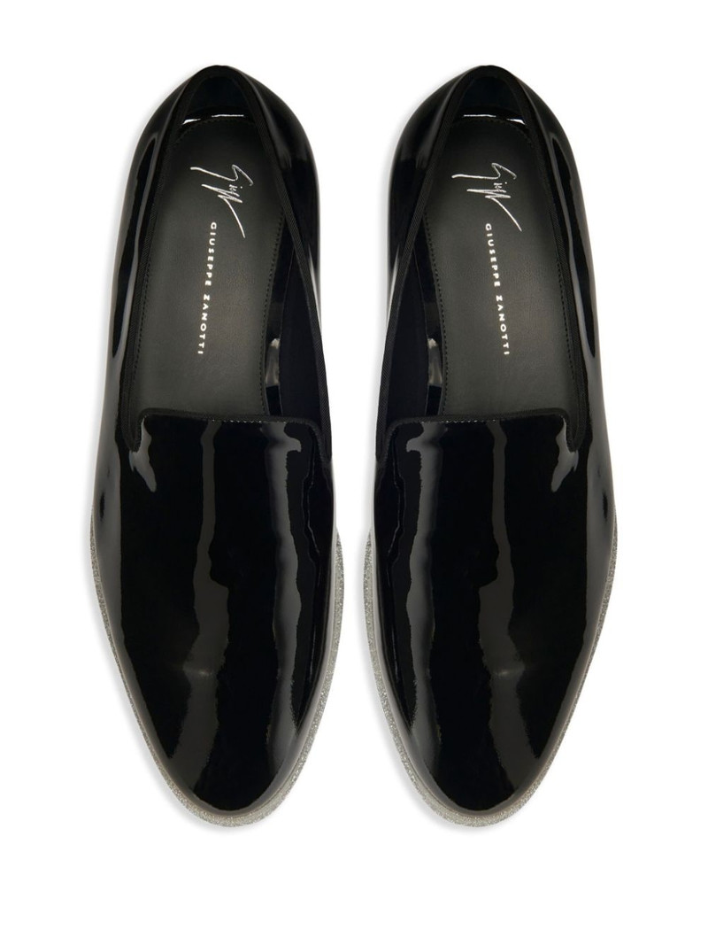 Vilbert patent-finish leather loafers 4