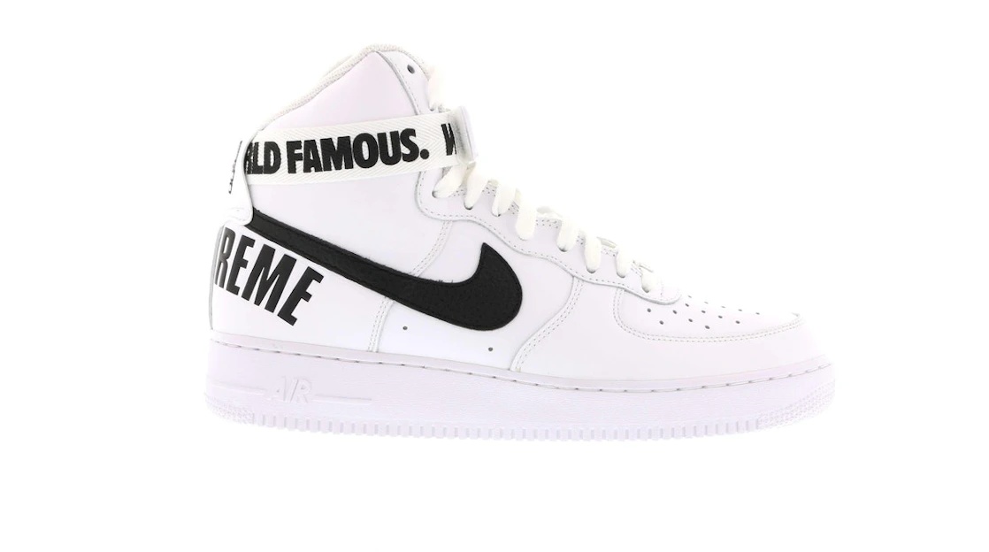 Nike Air Force 1 High Supreme World Famous White - 1