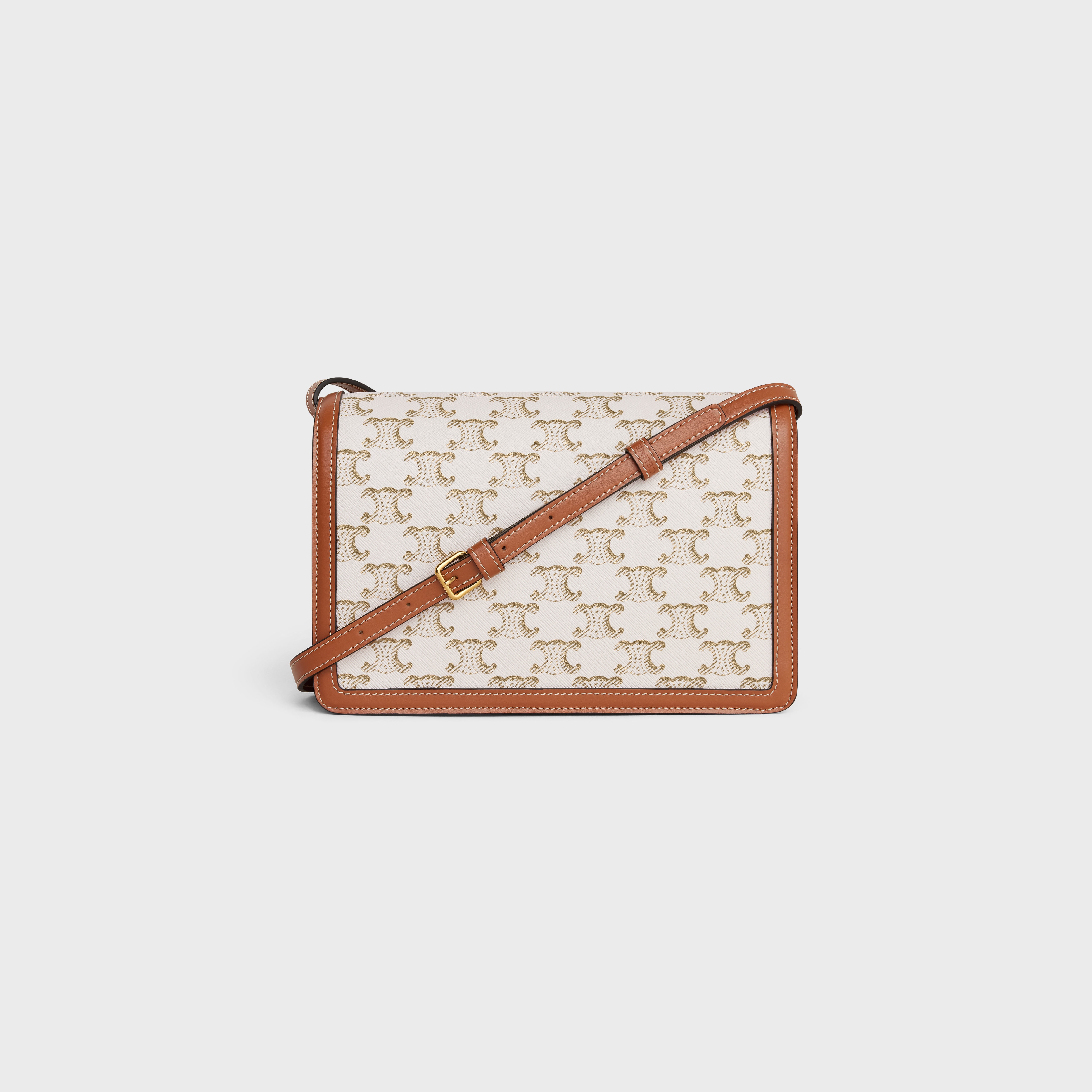 ENVELOPPE BAG in Triomphe Canvas and calfskin - 3
