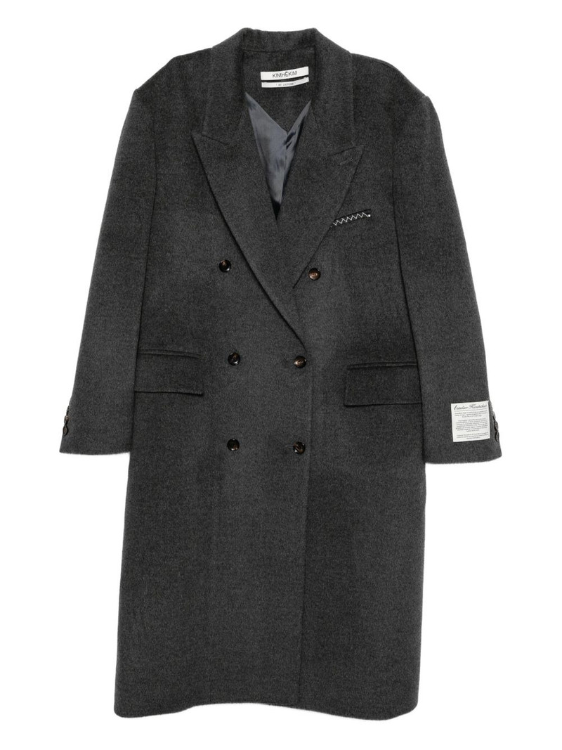 double-breasted wool-blend coat 1
