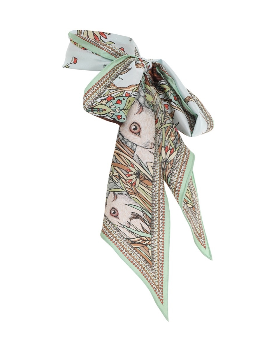 SILK NECK SCARF - 1