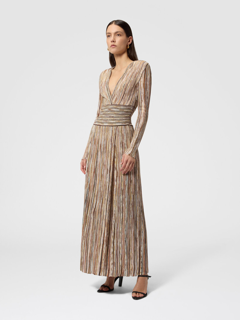 Missoni Ribbed Mixed Viscose Midi Dress with Sequins outlook