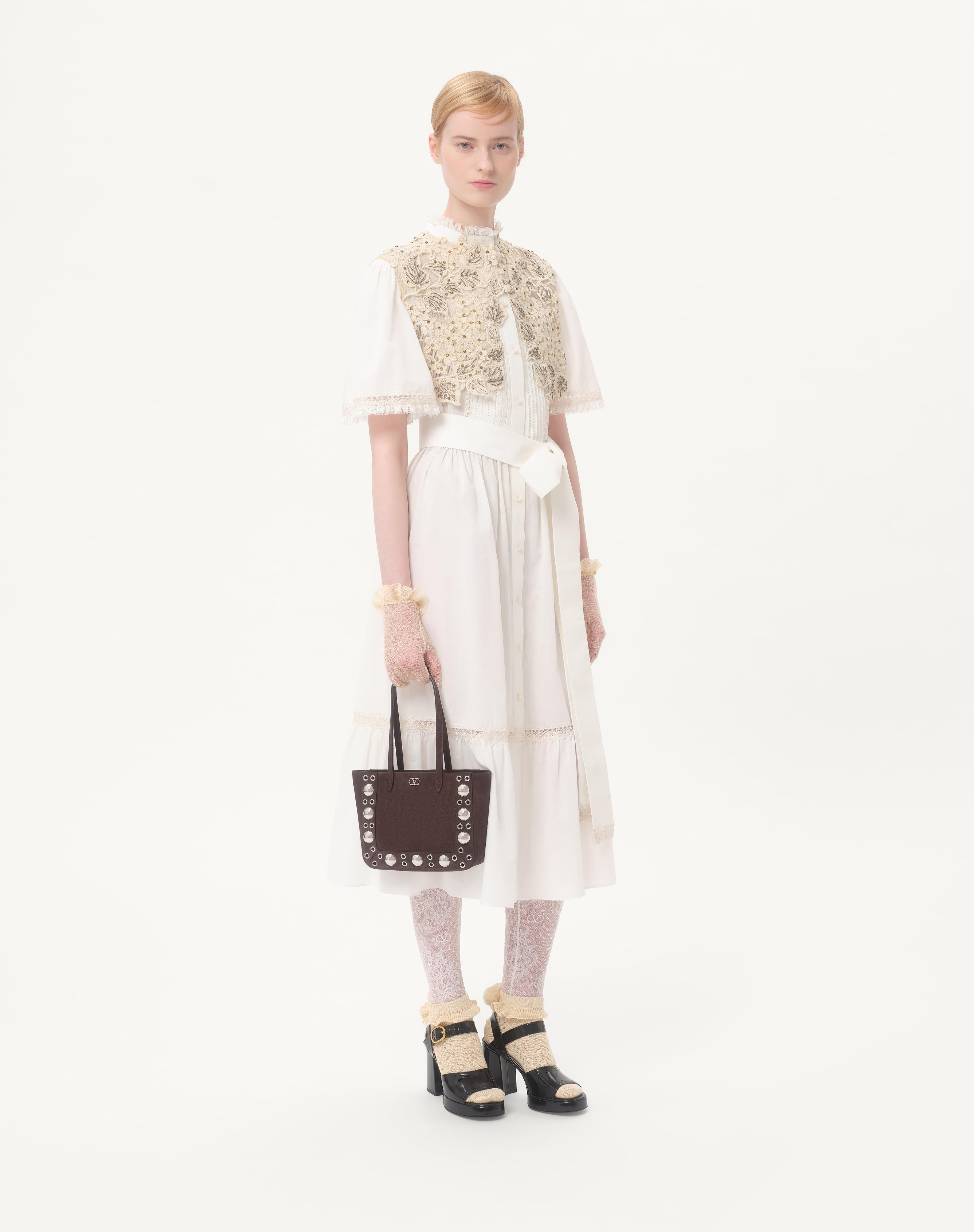 VALENTINO GARAVANI NELLCÔTE MINI SUEDE SHOPPING BAG - 2
