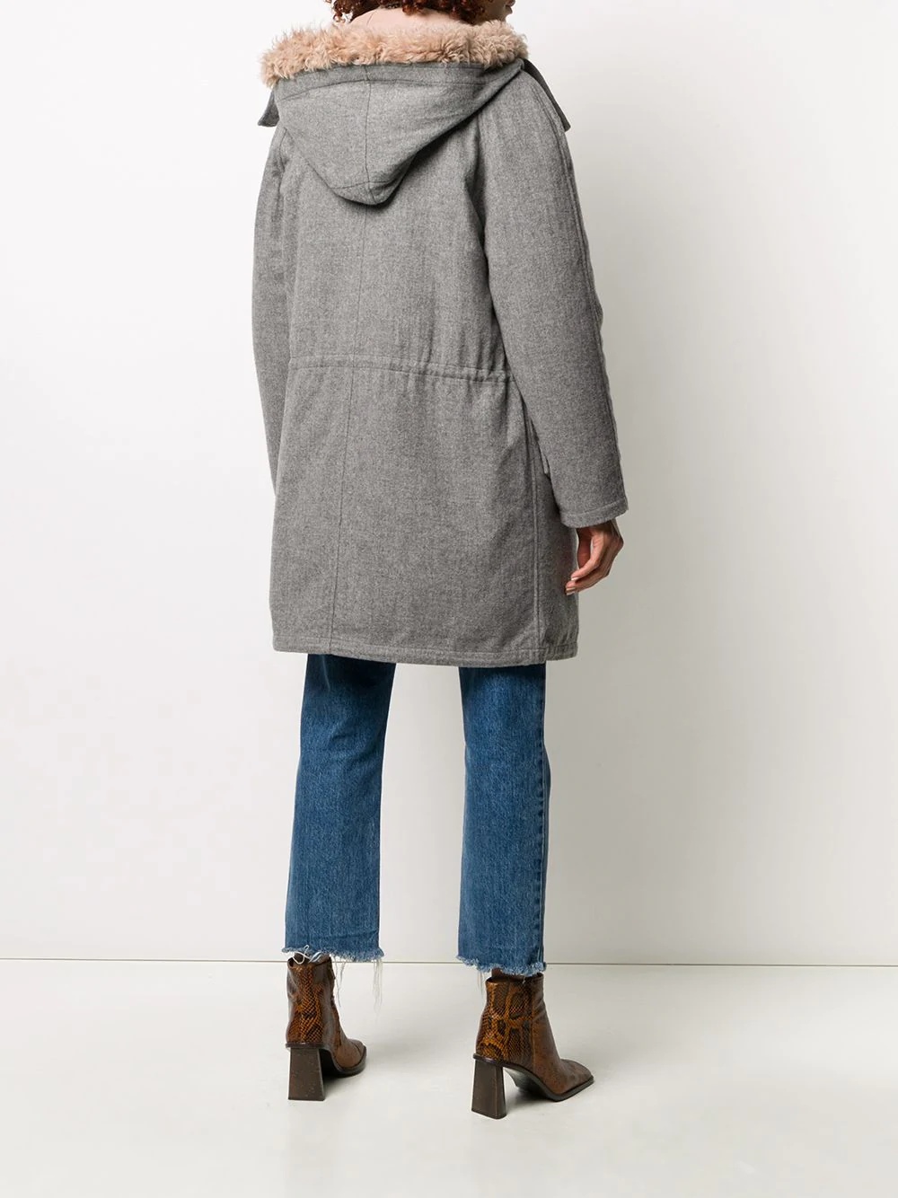 shearling lined parka - 4