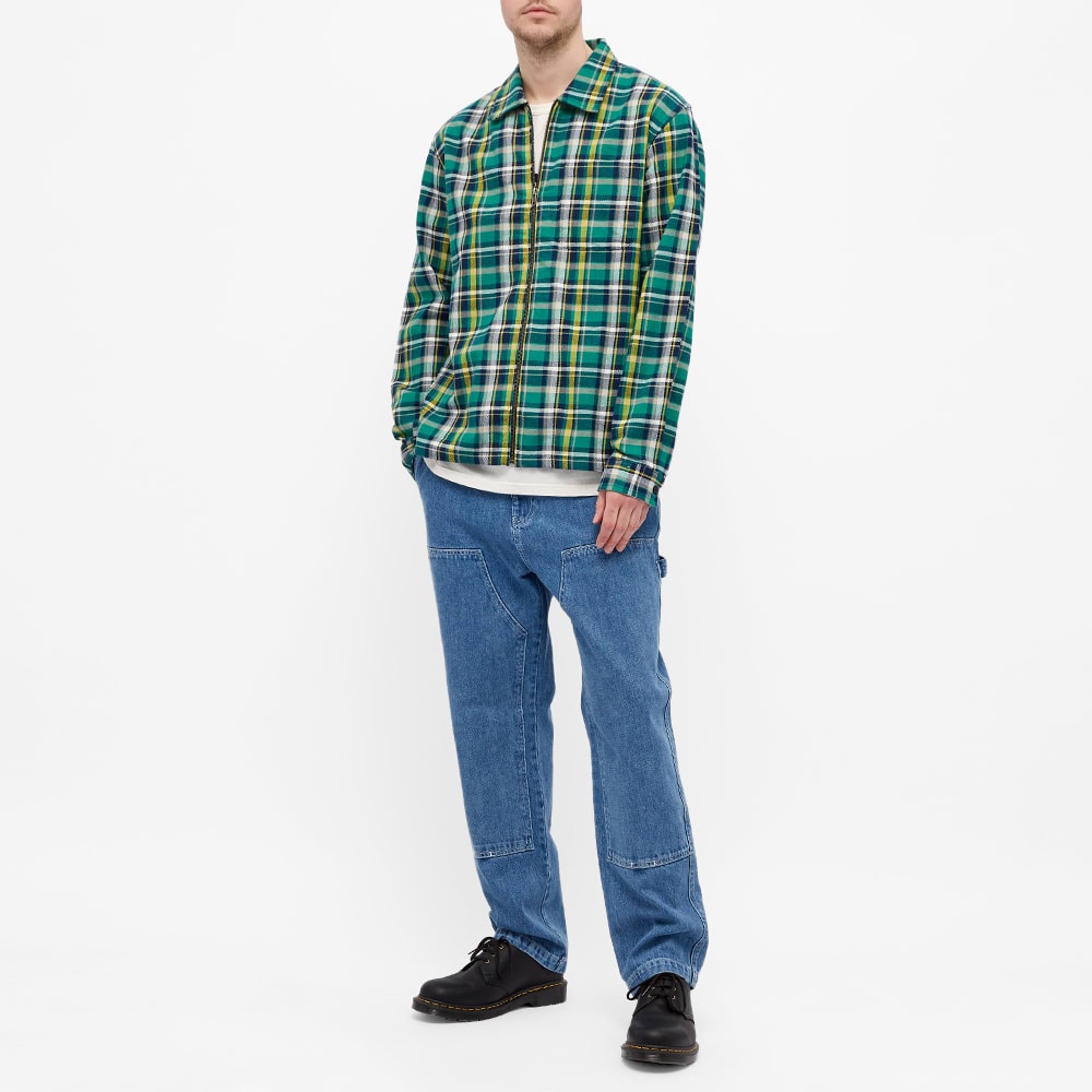 Stussy Classic Zip Up Plaid Shirt - 8