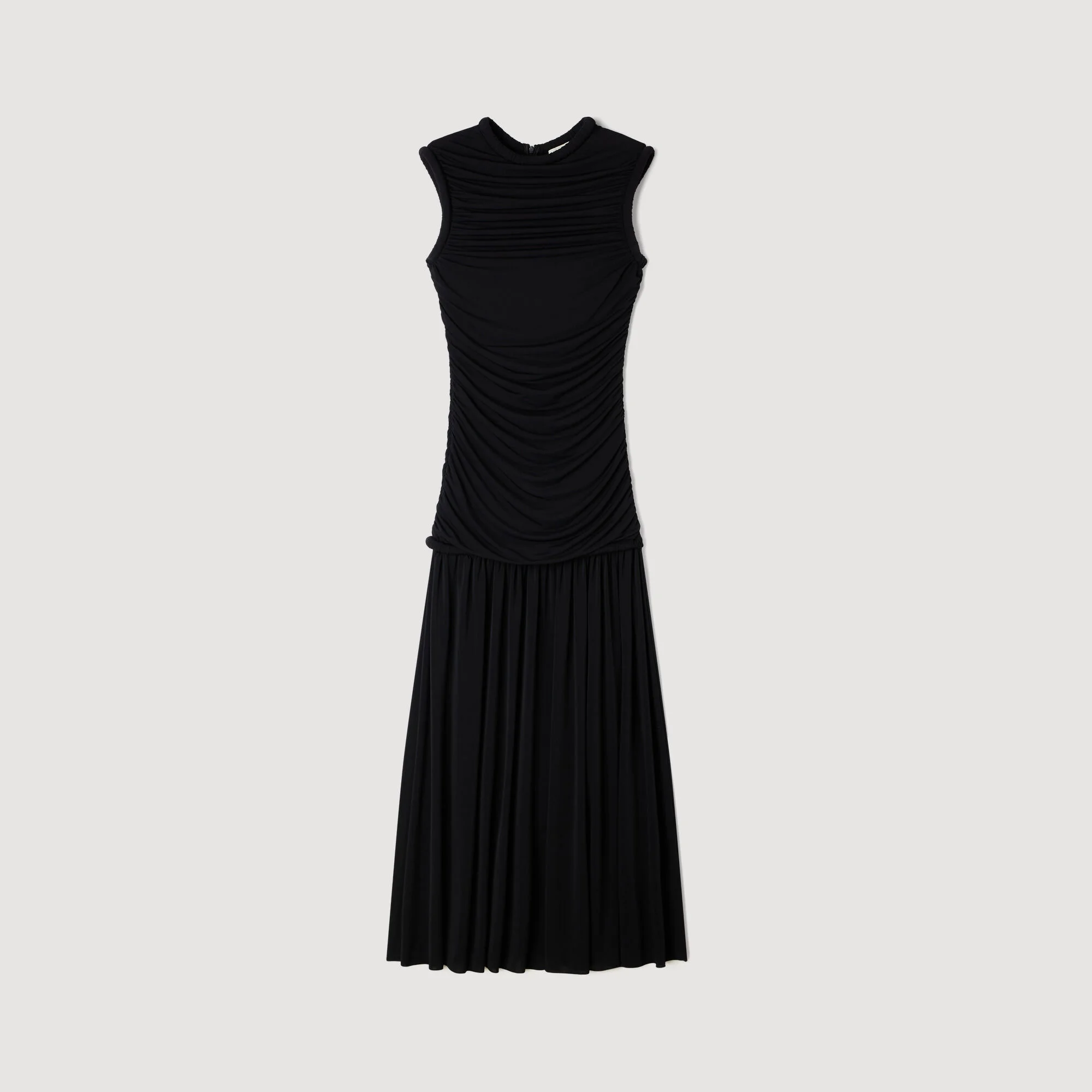 DRAPED MAXI DRESS - 1