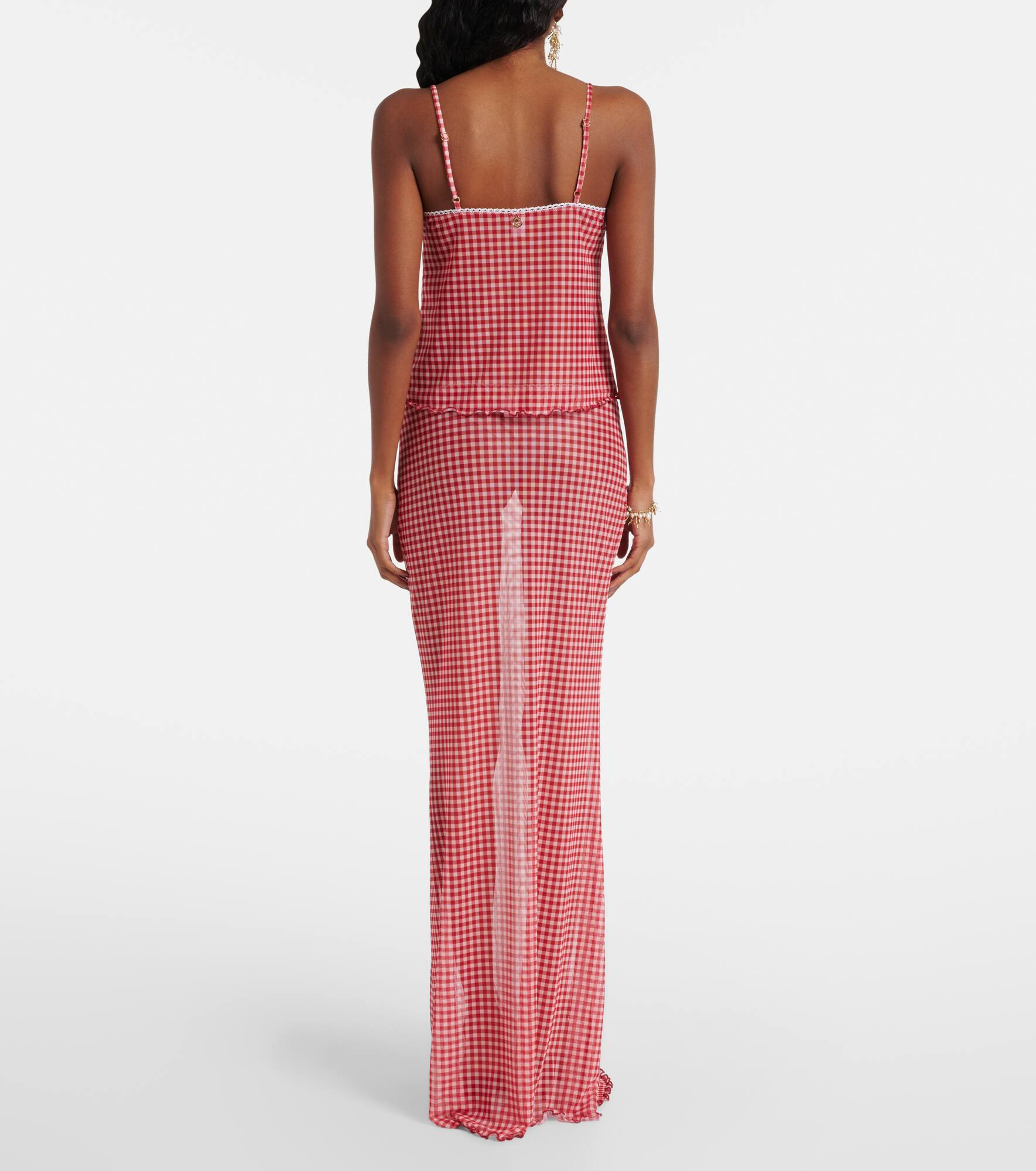 Solay gingham tank top - 3