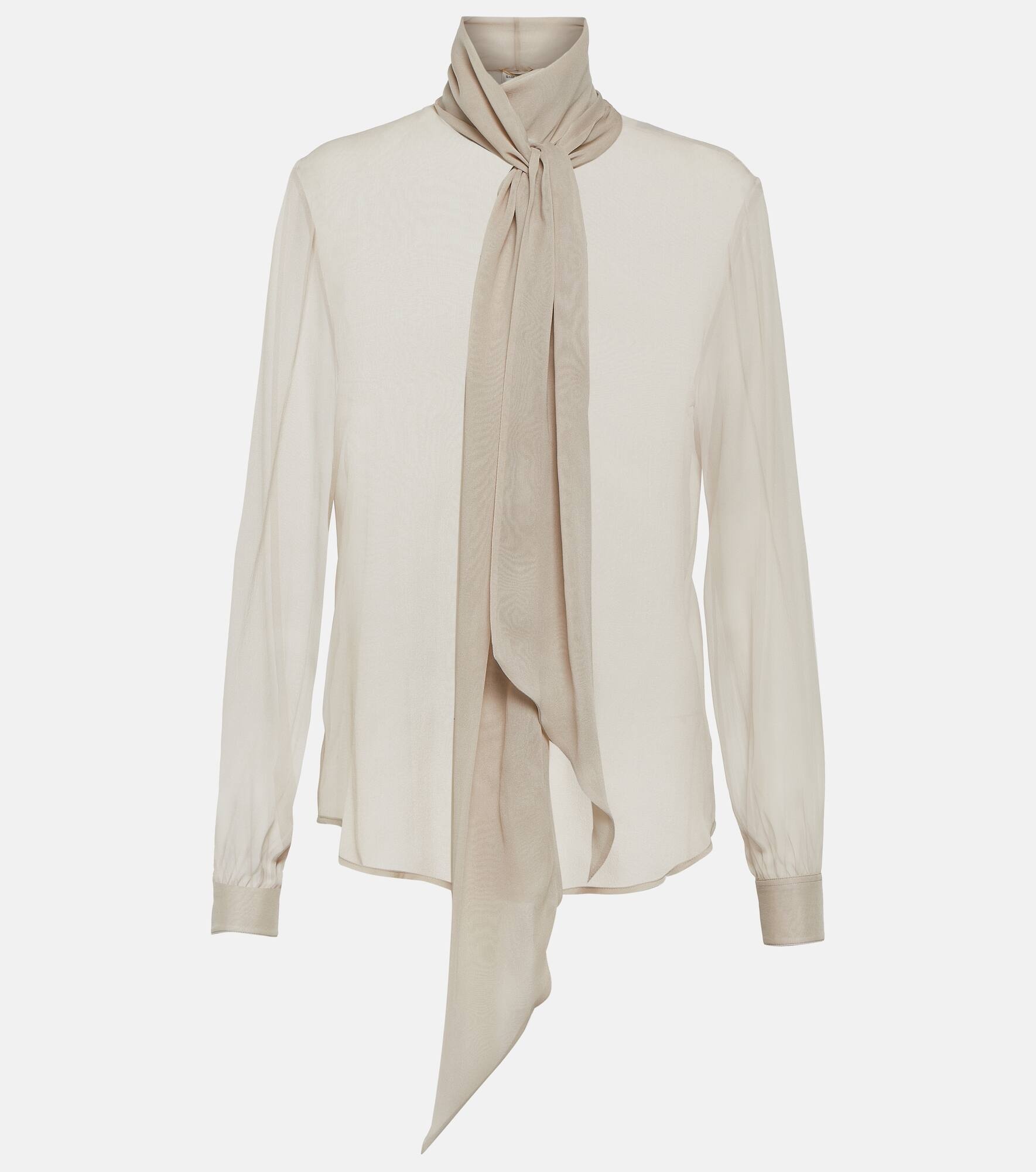 Lavallière silk blouse - 1