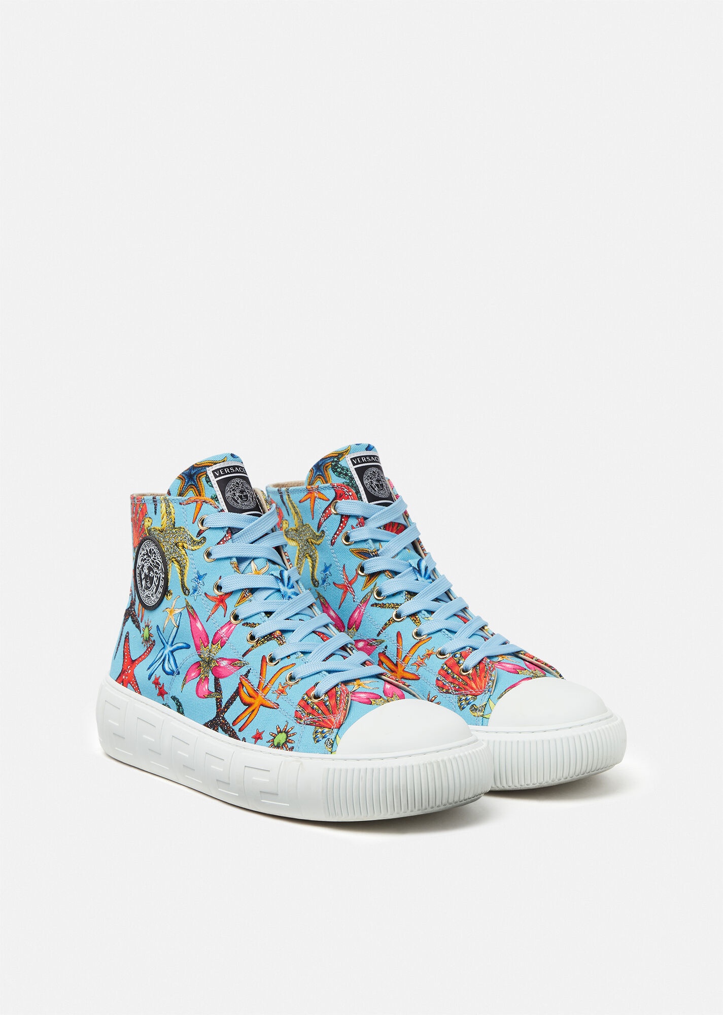 Greca Trésor Print High Top Sneakers - 3