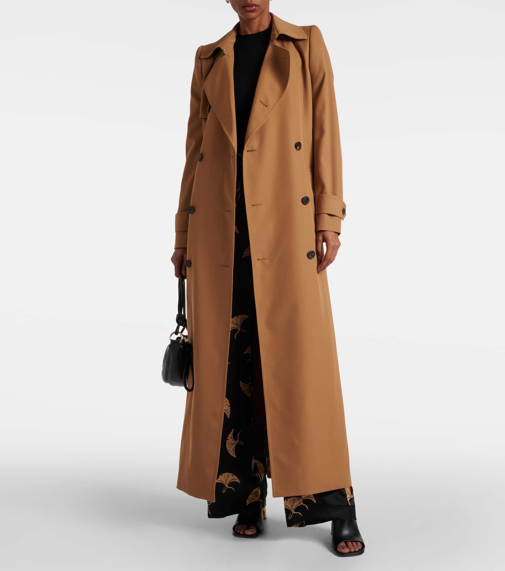 Wool-blend gabardine trench coat - 2