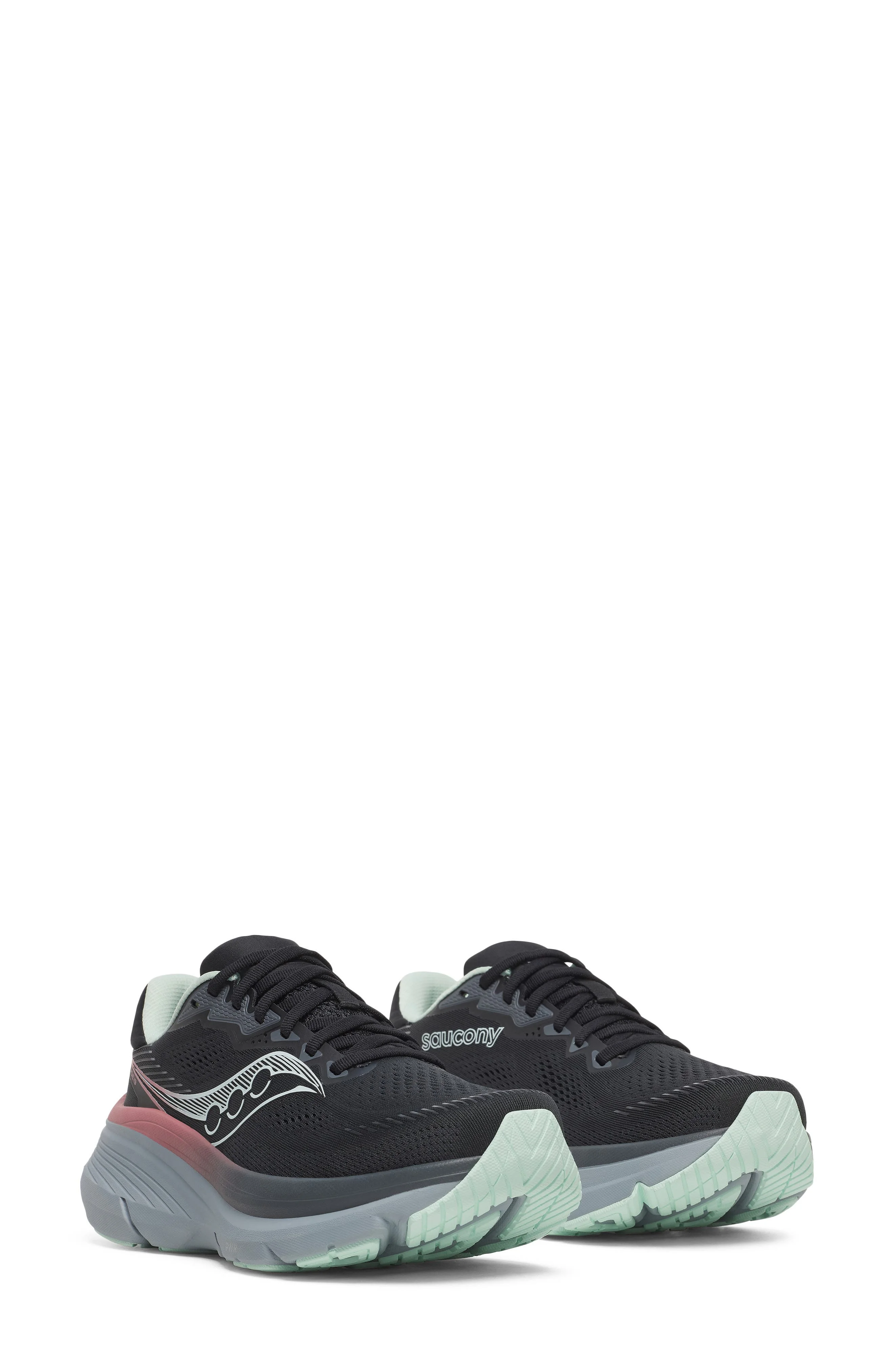 Saucony Guide 19 Running Shoe in Black/Calm at Nordstrom - 1