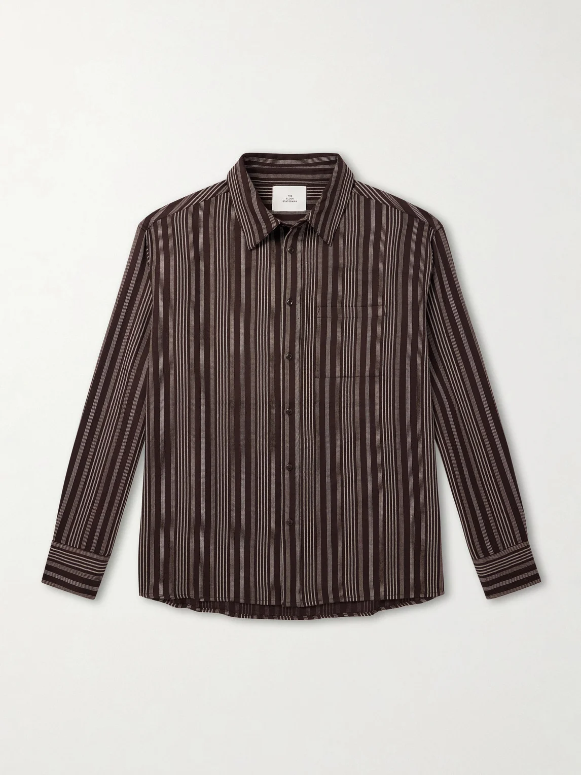 Striped Wool and Cashmere-Blend Shirt - 1