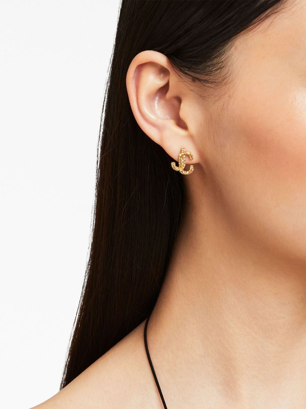 JC crystal-embellished stud earrings - 2