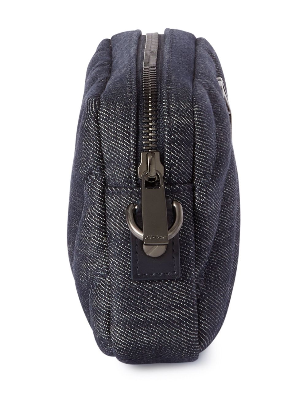 small quilted denim shoulder bag - 5