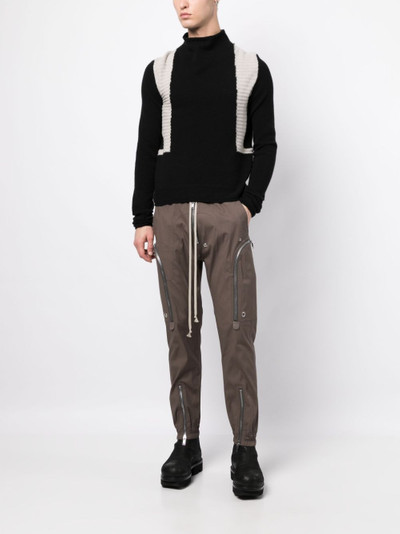 Rick Owens zip-pockets tapered-leg trousers outlook