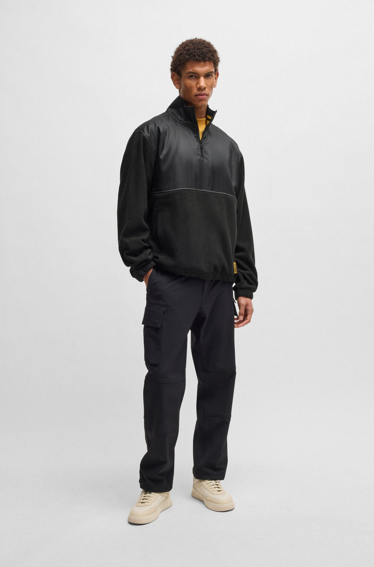 BOSS X NFL FLEECE SWEATSHIRT WITH GOLD-TONE TRIMS - 4