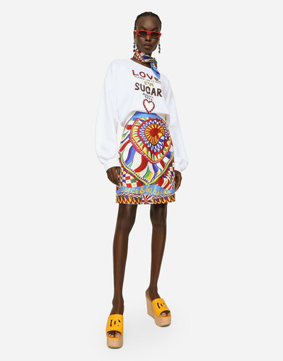 Dolce & Gabbana Jersey sweatshirt with Dolce&Gabbana lettering outlook