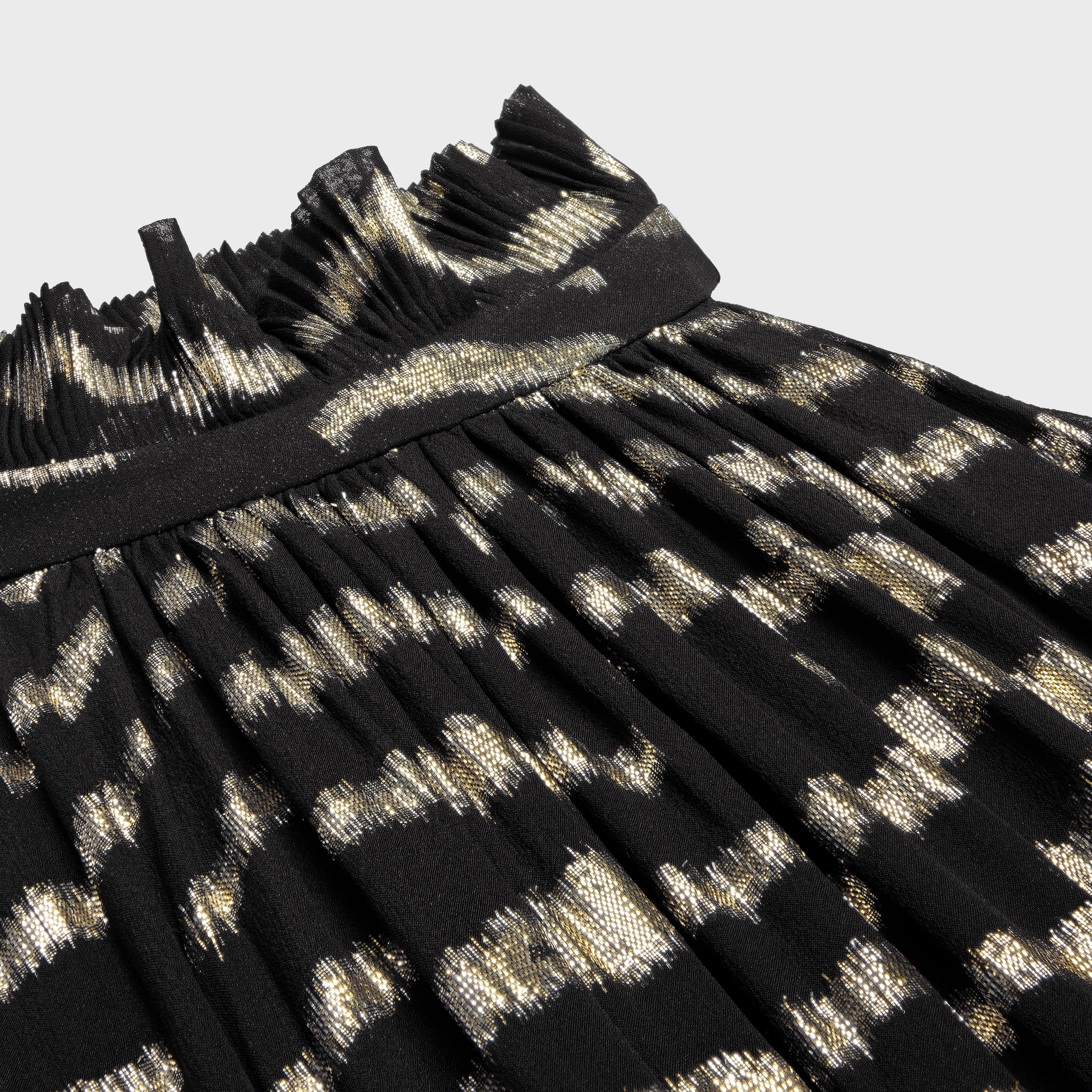 long dress in lamé tiger silk - 3