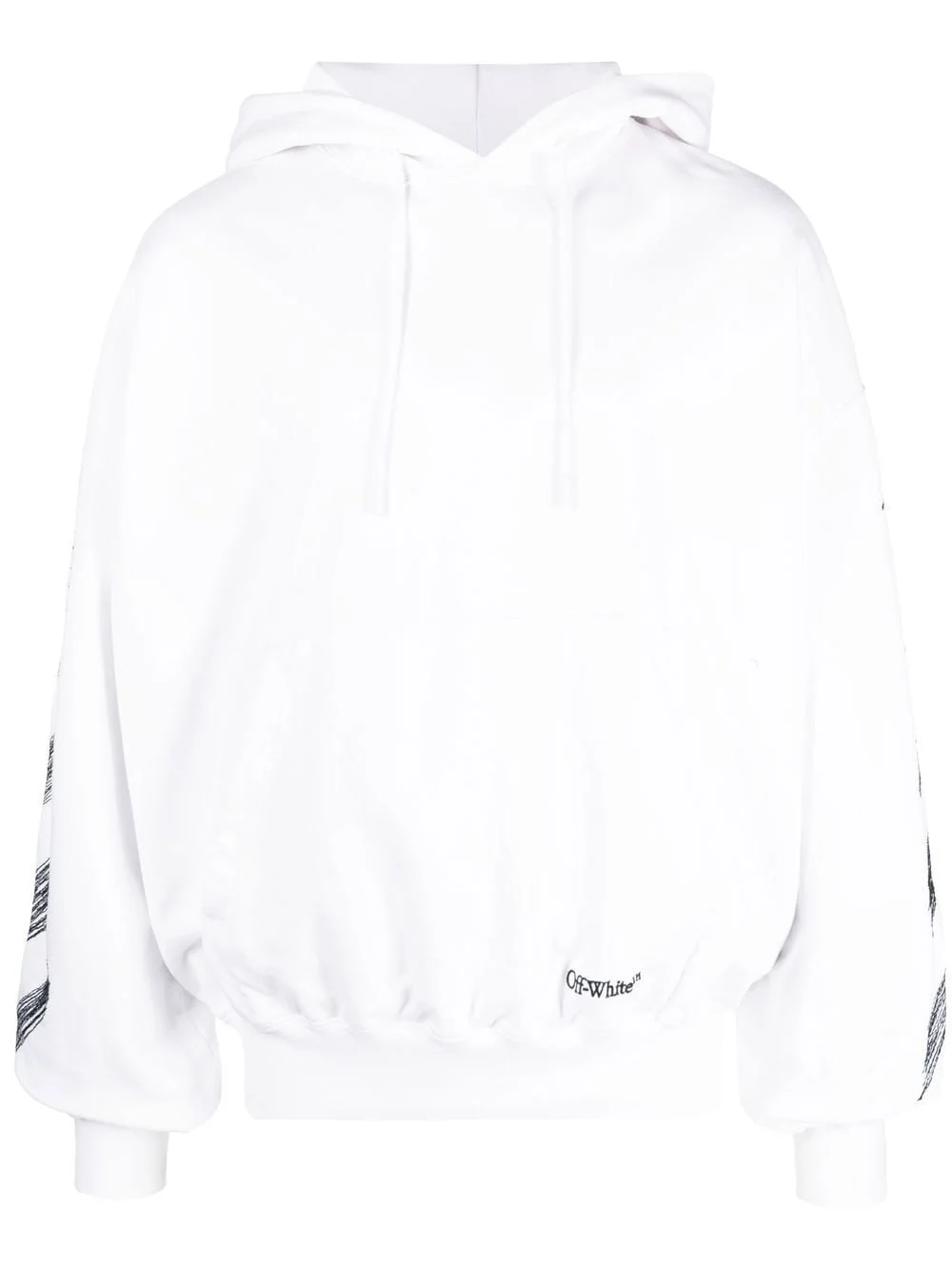 Diag Scribble print hoodie - 1