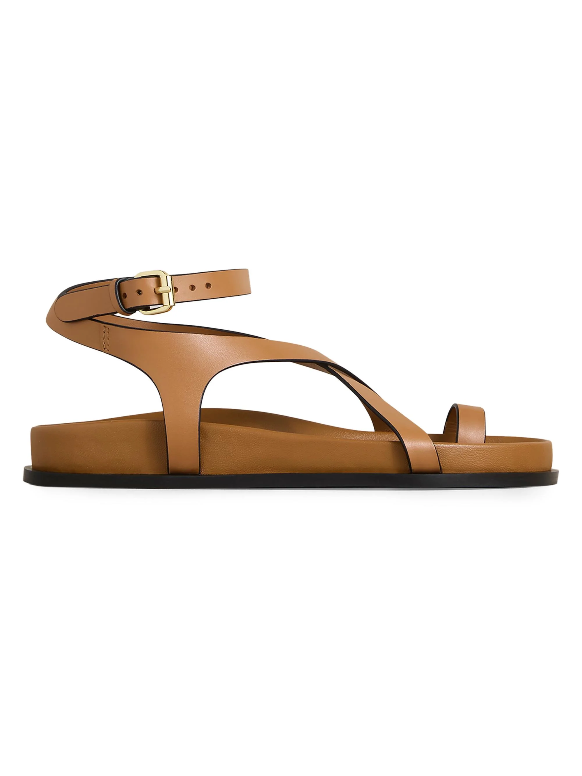 A. Emery Women's Jalen Slim Leather Sandals - Deep Tan - 1