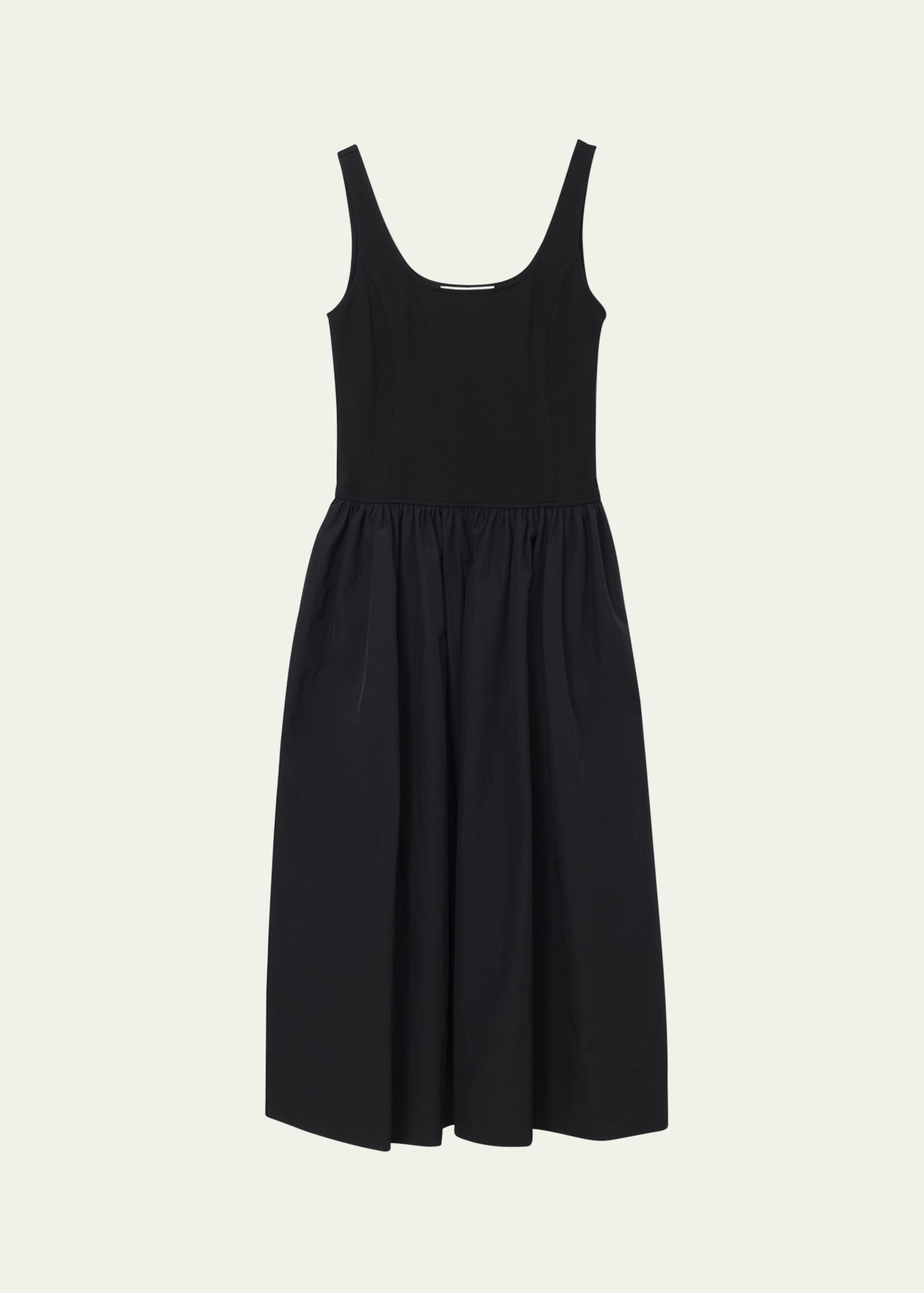 Jersey Mixed Midi Dress - 1
