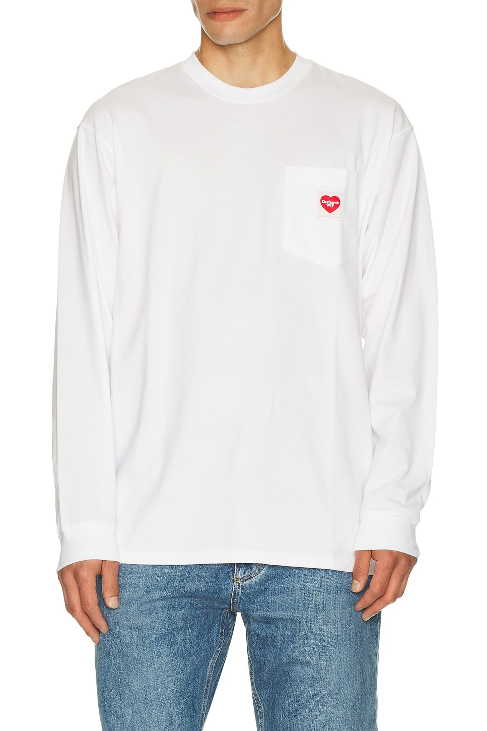 Long Sleeve Pocket Heart T-Shirt - 4