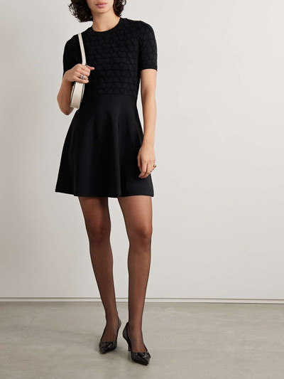 Valentino Jacquard-knit mini dress outlook