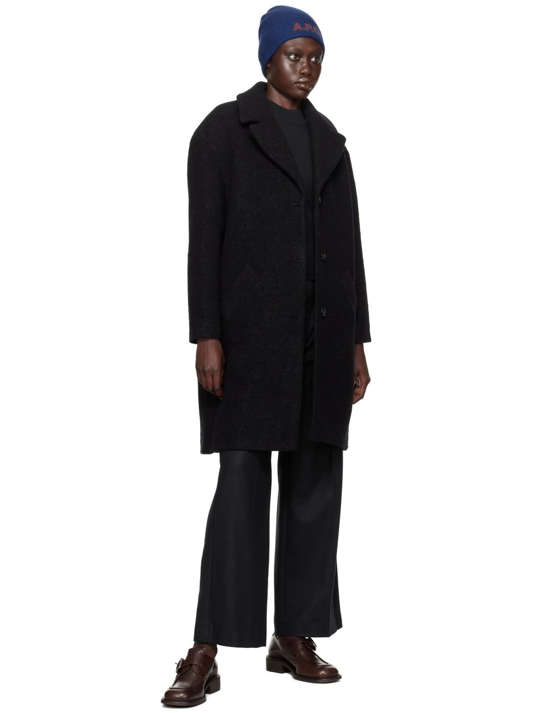 Black Ninon Coat - 4