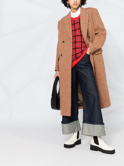 Junya Watanabe herringbone pattern coat outlook